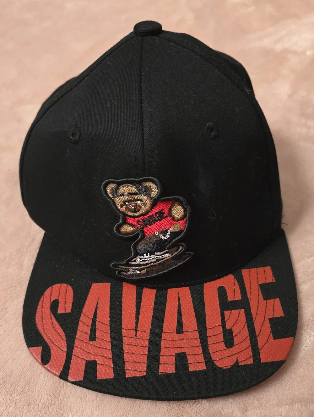 Top Level Snapback Baseball Hat Cap Savage Bear